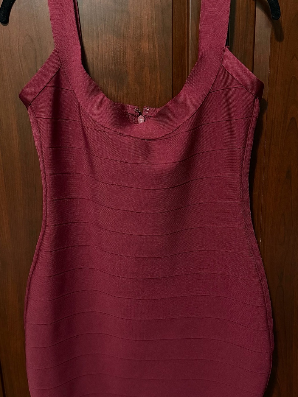 Bandage Dress in Deep Wine